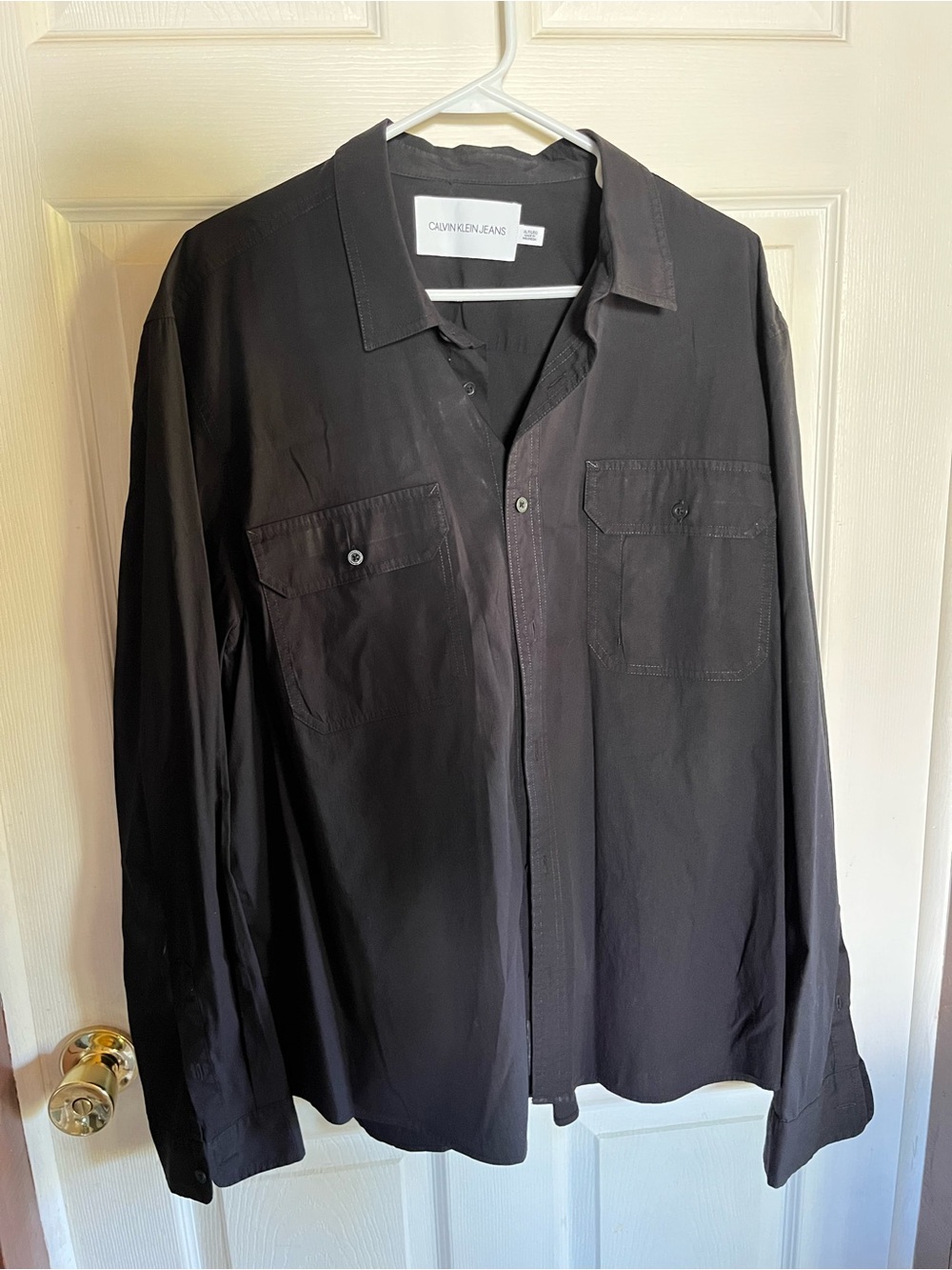 Calvin Klein Jeans Men's Black Dress Shirt